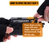 KRYDEX Tactical Flashlight Holster,360 Degree Rotatable Flashlight Holder for Duty
