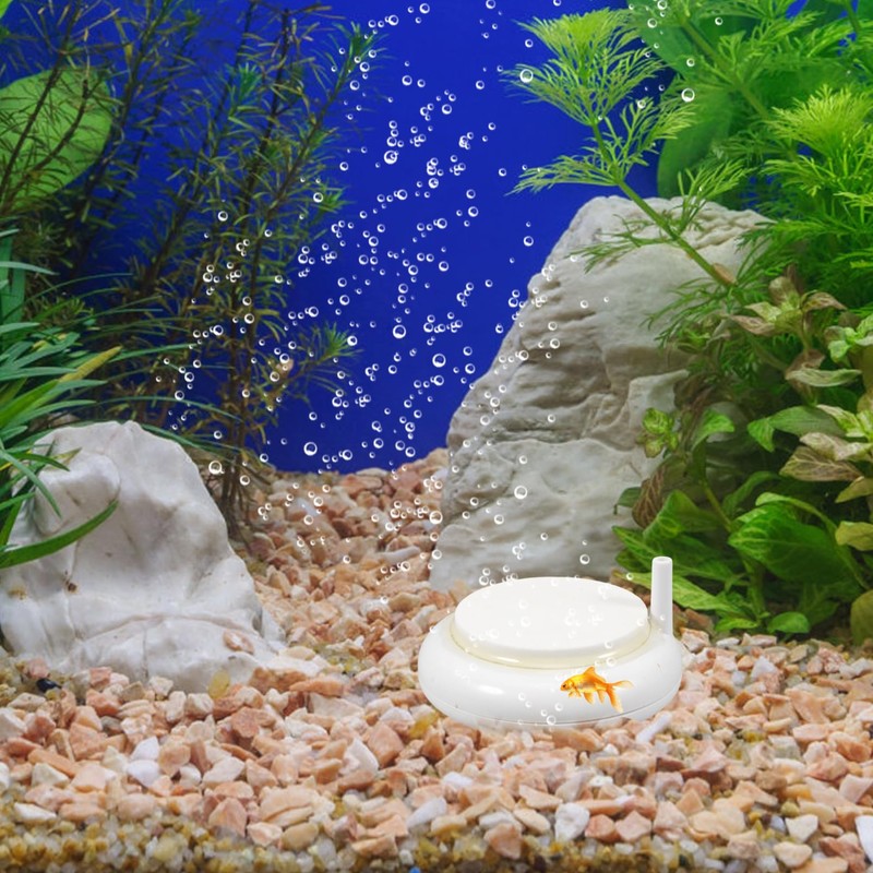 GRIRIW Aquarium Disc for Betta Fish Tank Oxygen Air Stone