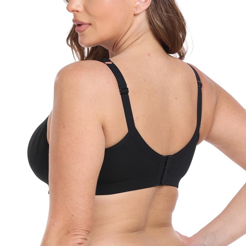 Ayigedu UK Women's Plus Size Bra Full Coverage Non-Wired Non-padded