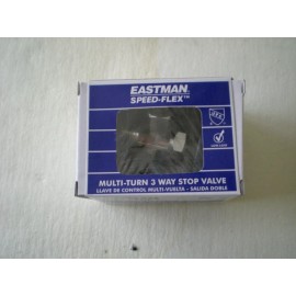 EASTMAN Multi Turn Angle 3 Way Stop Valve LF 3/8" X 3/8" X 5/8" Compression