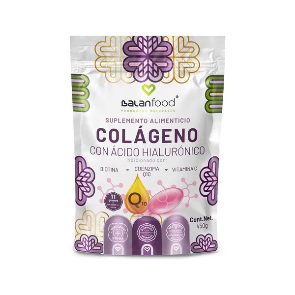 Balanfood colágeno hidrolizado con ácido hialurónico biotina vitamina c y