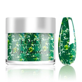 EODCI Dopamine Glitter Green Dip Powder Nail Color, Pro Dipping Powder System for Nail Art DIY at Home/Salon,1oz/28g Christmas