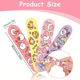 FIMWOLZ Professional Nail File Pack of 8 Animal Nail Files Mini Nail Buffer Colourful Nail File Emery Board for Manicure at Home and in the Salon