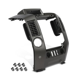 LQI Dash Center Console Instrument Panel Lid Bezel Fit Nissan Armada SE LE SE 2005-2006/Pathfinder Armada SE LE 2004/Titan SE LE XE 2004-2015, w/Center Speaker&Cigarette Lighter