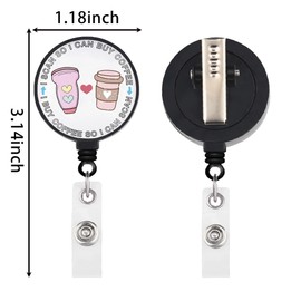 Lywjyb Birdgot Ultrasound Technologist Badge Reel Sonographer Appreciation Merch Iced Coffee Gift (Scan Coffee Badge CA)