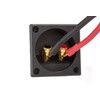 [Stereo Connector square push type] One-Touch Recessed Speaker Terminal Box