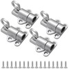Hordion 4 Packs Self Closing Latch Spring Door Lock, Resilient