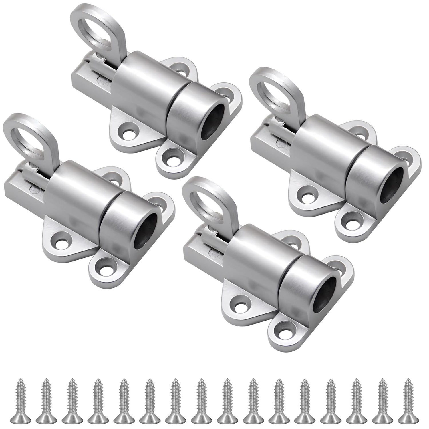 Hordion 4 Packs Self Closing Latch Spring Door Lock, Resilient Bolt ...