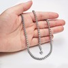 Estendly 5mm 16 To 38In Stainless Steel Rolo Chain Necklace