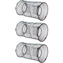 MBK (Small Fish Cage) 9.8 x 18.5 inches (25 x 47 cm), Steady Capture, Left/Right Entrance Type, Just Put Bait and Wait! Just Sink, Easy Assembly, Fish Killer, Foldable, Compact Storage, Just Put Bait