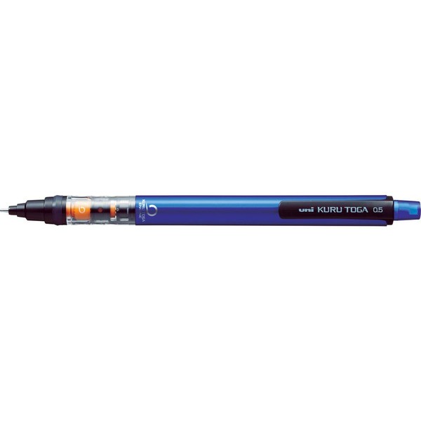 Uni Mechanical Pencil Kurutoga Pipe Slide Model 0.5mm, Blue Body