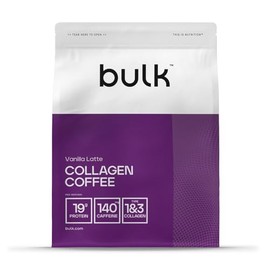 Bulk Collagen Coffee, High Protein, Vanilla Latte, 500 g, 20 Servings, Packaging May Vary