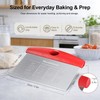 Ourokhome 2 Pack Bench Scraper Dough Cutter, Stainless Steel Dough
