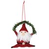 Dancing Santa Ornaments, Felt - Set/3