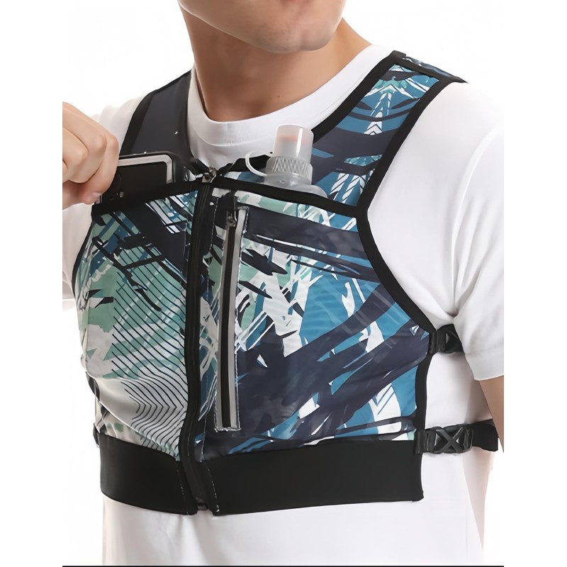Jormino Hiking Hydration Pack with 2 Water Bottle Holders for