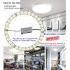 Zhairdalstar 24W LED Flush Mount Ceiling Fan Ring Light Kit