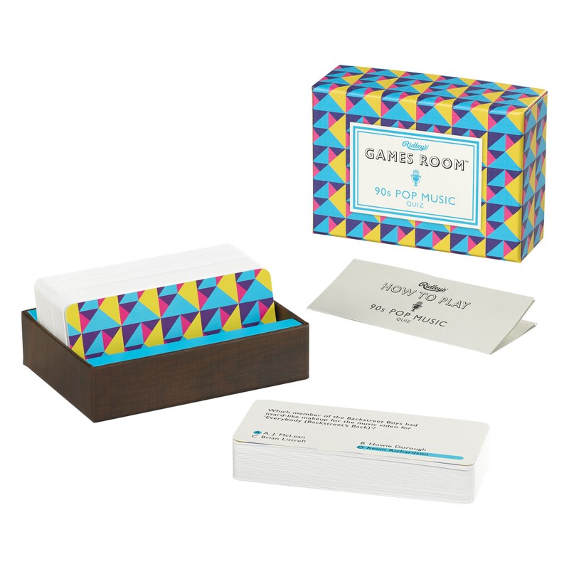 Ridley's 90S Pop Music Quiz Card Game