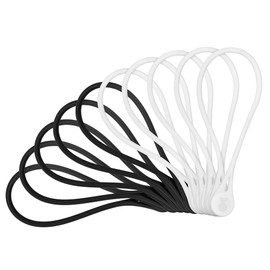 Cable Matters 10-Pack Ultra Strong Silicone Magnetic Cable Ties, Magnetic Cord Ties/ZipTies/Cord Organizer, Black and White