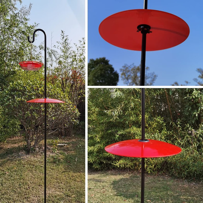 13" Glass Rain Guard for Bird Feeder Outdoors - Baffle