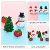 Abaodam Christmas Miniature Ornament Kits, 30 Pcs Christmas Miniature Snowman