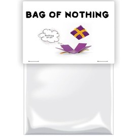 Bag of Nothing- Funny Joke Gifts- Funny Christmas Secret Santa Gifts- Unique Gag Gifts- Rude Hilarious Joke Presents for Men & Women - Novelty Gifts for Birthday, Great for Stocking Filler