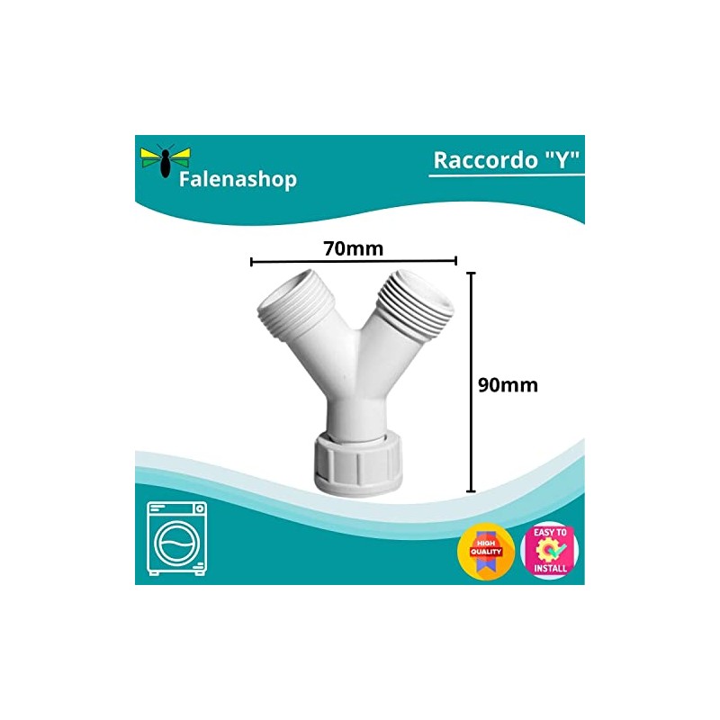 Parpyon® Washing Machine Drain Hose Dishwasher Siphon Drain Fitting Double