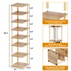 LUCKNOCK Vertical Shoe Rack, 8-Tier Tall Narrow Shoe Organizer for