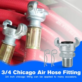 3/4 Chicago Fitting for Air Hose Fitting NPT Male End Chicago Fittings