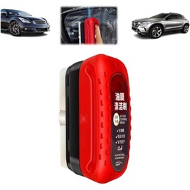 Automotive Oil Film Cleaning Brush, Glass Cleaning Board, Oil Film Cleaning Brush, Oil Film Remover for Car Window, Hydrophobic Glass Coating for Windshield