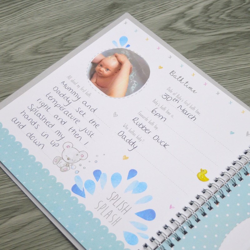 Baby Memory Journal Keepsake Book Milestone Photobook Gender Neutral Diary