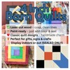 Set of 4 Coasters Small Barn Quilt Kit DIY Pattern