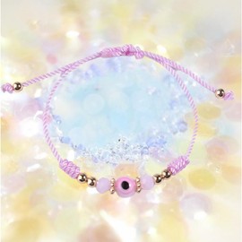 72ore Evil Eye Bracelets - Blue, One Size, Strand, Wristband, Metal, Charm with Beaded Chain, Protection, Good Luck Gifts for Women