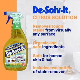 Orange-Sol De-Solv-It Citrus Solution - Odor & Stain Remover (2-Pack, 33 Fluid Ounces Each Bottle)