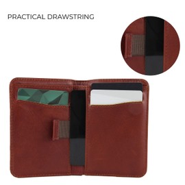 BULLAZO Fino Urban Slim Leather Wallet with RFID Protection, Black, Brown, Grey, brown, Modern