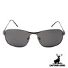 [キャプテンスタッグ] サングラス 偏光 メンズ サングラスケース付き ステンレススチール スモーク CSP-003-1-EH-72