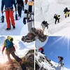 YAPJEB Crampons, Snow Spikes, Chain Spikes, Climbing, Lightweight, For Soles,