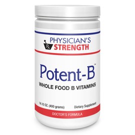 Physician's Strength Potent-B - 14.10 oz - Whole Food B Vitamins to Energize The Body - Non-GMO - 28 Servings