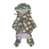 Dog Raincoat Hooded Reflective Windproof Breathable Lightweight Pet Rain Jacket