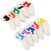 10pcs set PU Waterproof Golf Club Iron Cover Fine Sewing