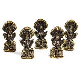 Panotophia Miniatur Vishnu - 20 g; 3.5 cm Figur Messing