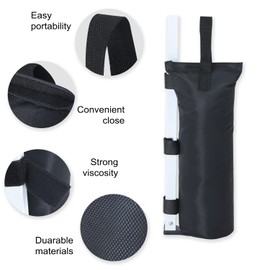 COOSHADE Canopy Tent Sand Bags Gazebo Weights Bags,4 Pack,120LBS,Black