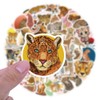 60 Wild Cheetah Stickers Pack for Kids Teens Adults, Waterproof