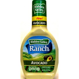 Hidden Valley, Ranch Dressing, Avocado, 16 Ounce Bottle (Pack of 2)
