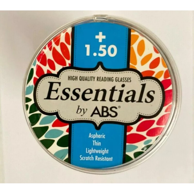 ABS 4 Pack Essentials by ABS READING GLASSES +1.50 NIB
