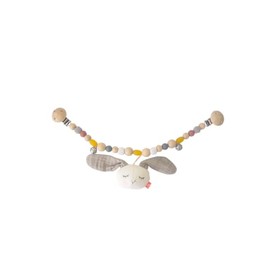 kikadu Pram Chain Rabbit Boy - Baby Toy Made from 100% GOTS-Certified Organic Cotton