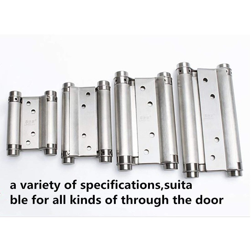 Ranbo 4 Inch Double Action Spring Hinges 304 Stainless Steel