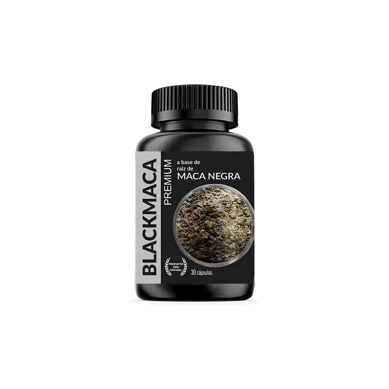 Black Maca Suplemento Maca Negra Vegano 30 Cápsulas 750mg Sin