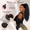 AISI BEAUTY Ponytail Extension Curly Drawstring Ponytail for Black Women