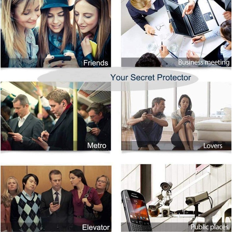 Omio [2 Pack] for Galaxy S10E Privacy Screen Protector Tempered