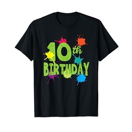 Paintball Funny 10 Years Old 10th Birthday Party Gift Boys T-Shirt